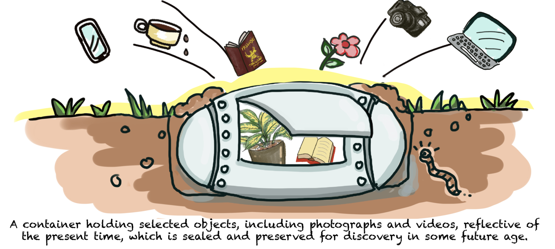 Covid-time-capsule – drawn by Narumol Thammapruksa